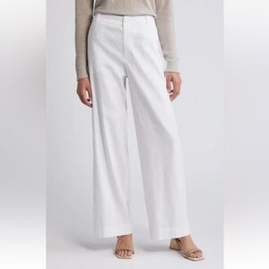 Tommy Bahama Women’s Paloma Coast Wide Leg Linen Blend Pants White Size 8